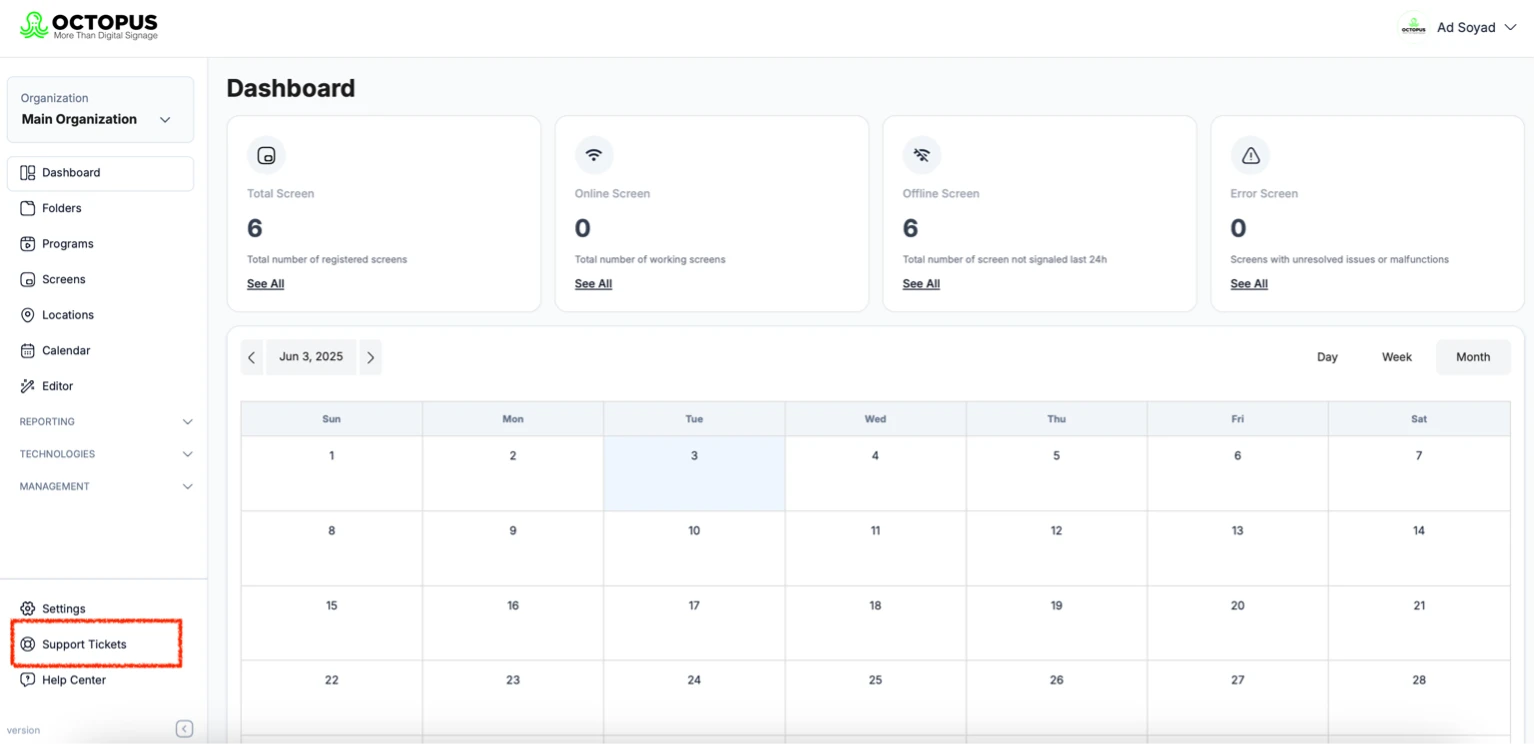 CMS Support Ticket System overview